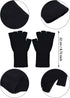 SATINIOR Fingerless Gloves for Women Half Finger Typing Gloves with Long Wrist Cuff Winter Knit Fingerless Mittens for Women...